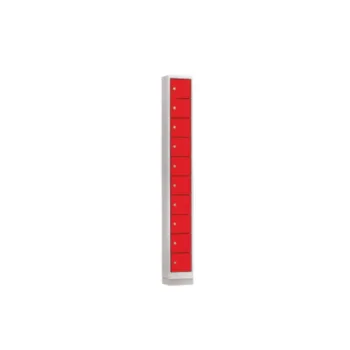 Mini locker 10 rood