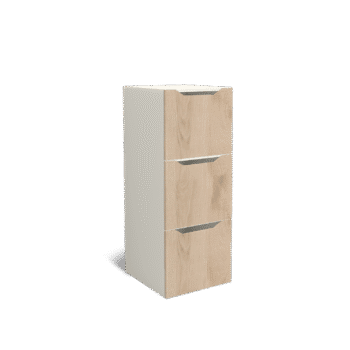 Zenith 3-deurs houten lockerkast met postgleuf – Lockers and More