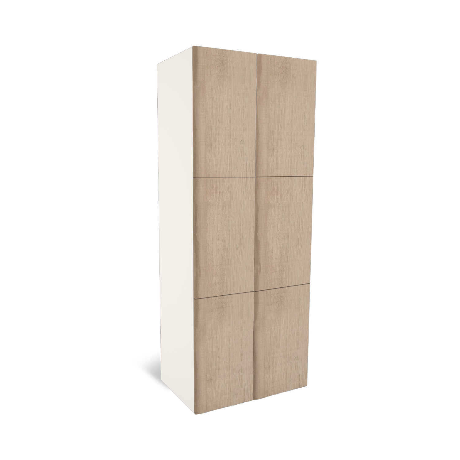 Classic 3-deurs 2-kolom houten lockerkast – Lockers and More