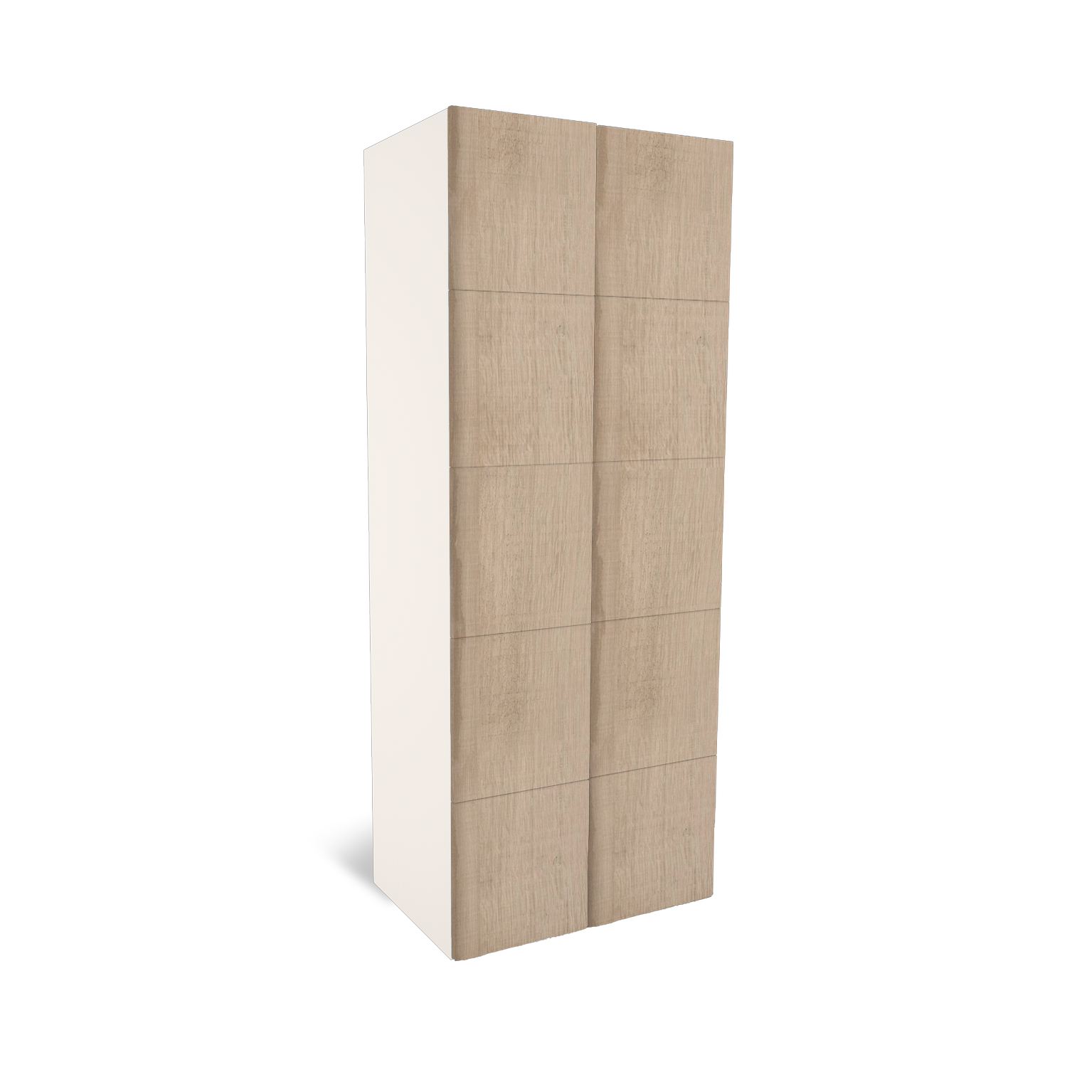 Classic 5-deurs 2-kolom houten lockerkast – Lockers and More